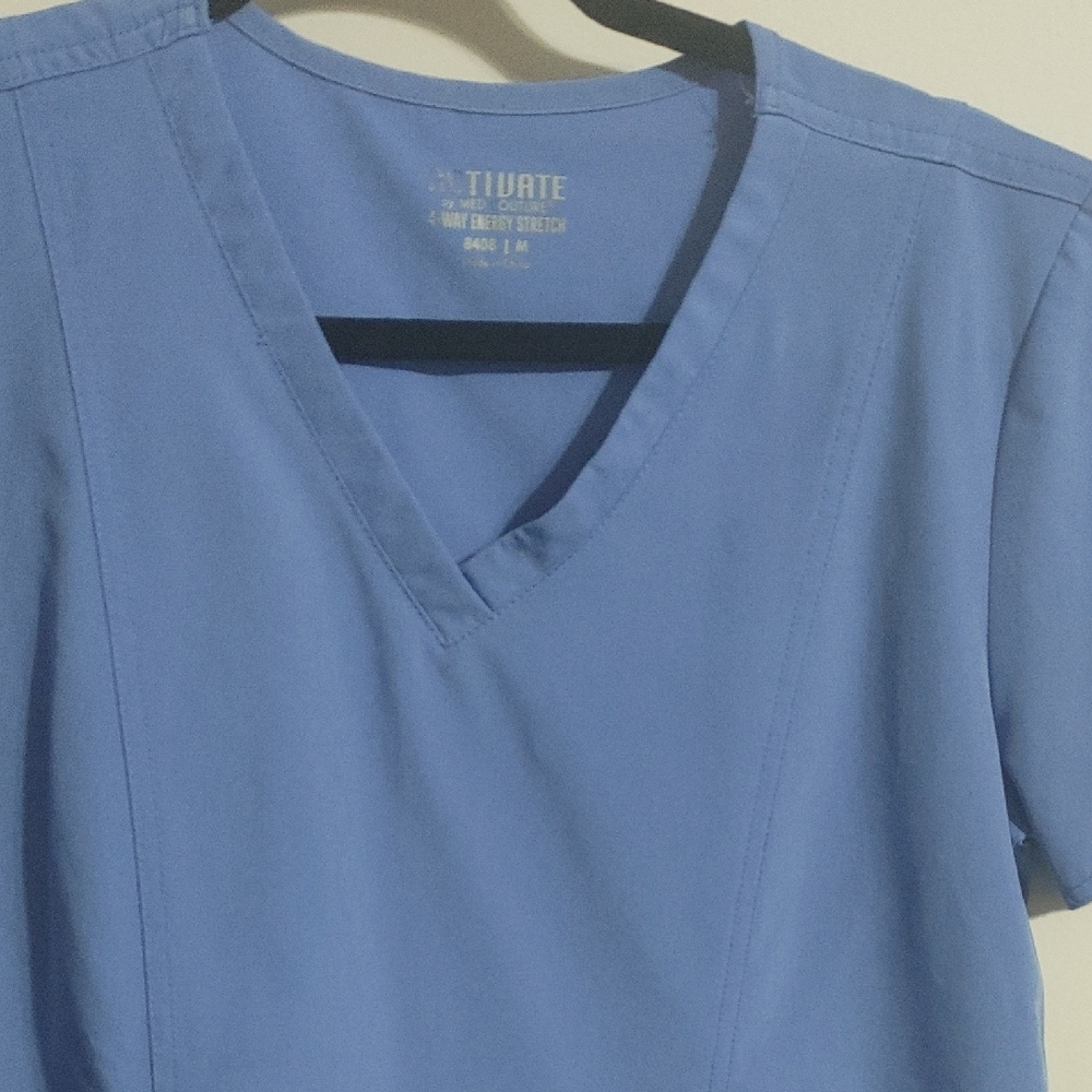 Med Couture Blue Short Sleeve Tee